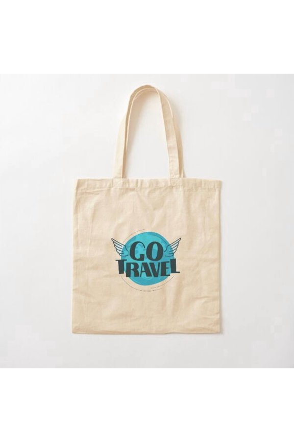 Go Travel Canvas Canvas Tote Bags, Reusable Shopping Bag