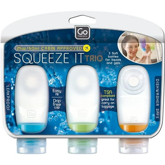 Go Travel Squeeze It Trio: Compact and Convenient Travel Bottle Set