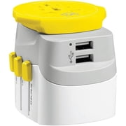 Go Travel 369734 Worldwide Adaptor Twin USB-A