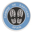thumbnail image 1 of Go Trekking! At Camino de Santiago, Spain 3.5 Inch Iron Or Sew On Embroidered Fabric Badge Patch Hiking Trails Iconic Series, 1 of 2