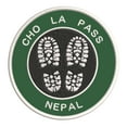 thumbnail image 1 of Go Trekking! At Cho La Pass, Nepal 3.5 Inch Iron Or Sew On Embroidered Fabric Badge Patch Hiking Trails Iconic Series, 1 of 2