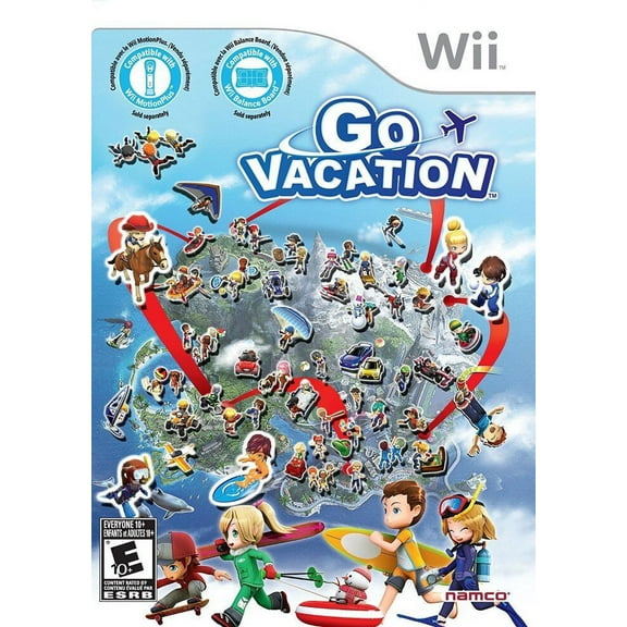 Go Vacation - Nintendo Wii [Exclusive Family Friendly Action Party Cars] NEW