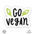 thumbnail image 1 of Go Vegan - 5" Vinyl Sticker - For Car Laptop I-Pad - Waterproof Decal, 1 of 1