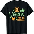 thumbnail image 1 of Go Vegan Funny Health Food T-Shirt, 1 of 3