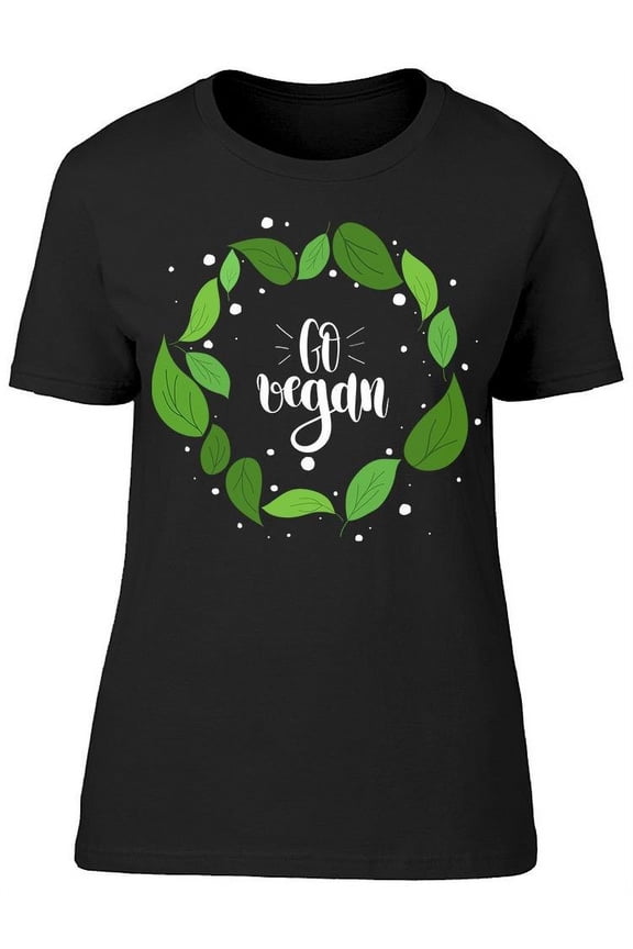 Go Vegan, Logo T-Shirt Women -Image by Shutterstock, Female Large