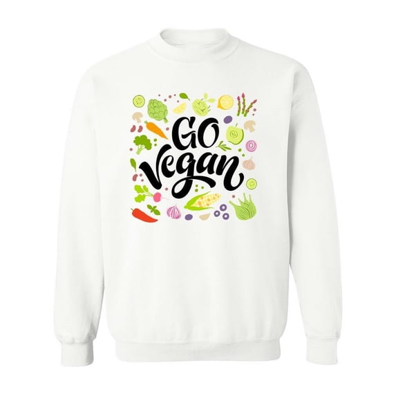 Go Vegan! Sweatshirt Women -Image by Shutterstock, Female Medium