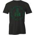thumbnail image 1 of Go Vegan T-Shirt | Cute Vegetarian Black Tee Gift, 1 of 5