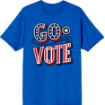 thumbnail image 1 of Go Vote! Adult Royal Blue Crew Neck Short Sleeve Tee-XL, 1 of 4