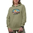 thumbnail image 1 of Go Where You Feel Most Alive Quote, Nature, Travel, Camping & Adventure Art Merch Gift, Sand Hooded Sweatshirt or Hoodie, 2XL, 1 of 5