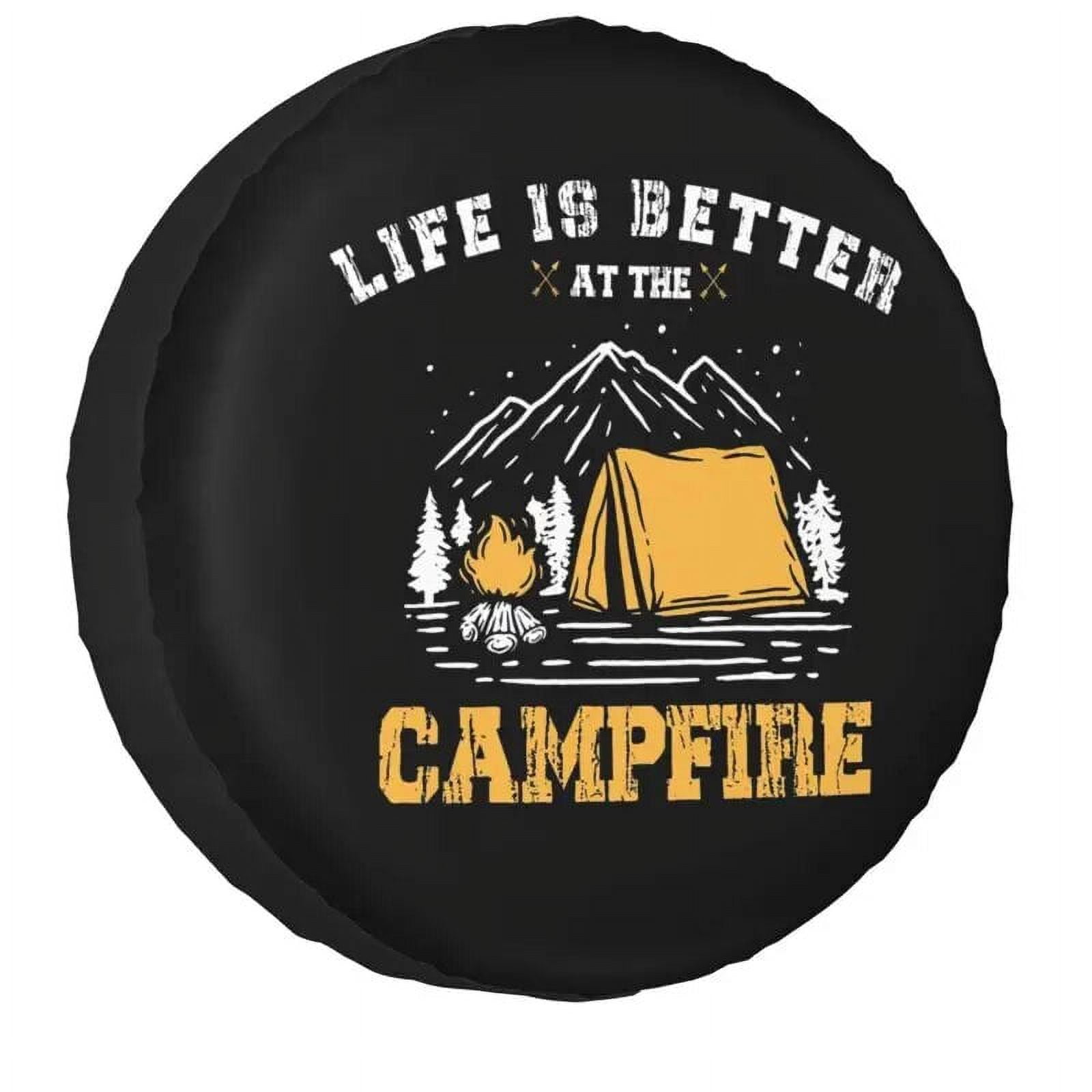 Go Wild Mountain Camping Tire Cover 4WDRetro Adventure Spare Wheel