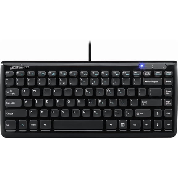 Go Wireless Keyboard, Black, Connect Via Bluetooth or USB Dongle, Multi-Device Ultra-Compact for a Minimalist Portable Set-Up (1 Pack)
