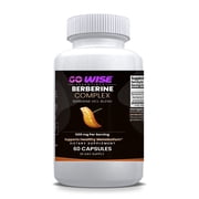 Go Wise Berberine Complex 1200mg Berberine HCl Metabolism Support 60 Capsules, 30 Day Supply
