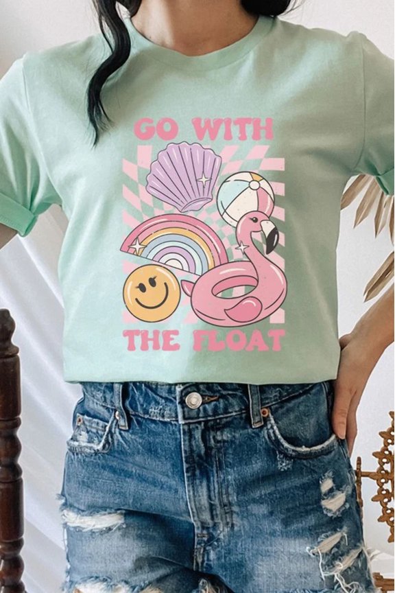 Go With The Float Pool Toys Floaty Graphic Tee T-Shirt