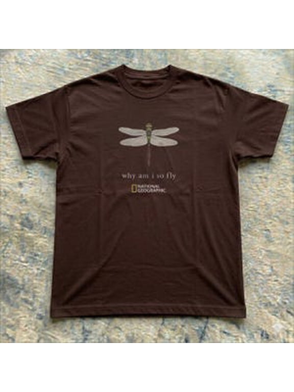 Go With The Flow - National Geographic - dragonfly T-shirt Unisex Graphic Tee ,