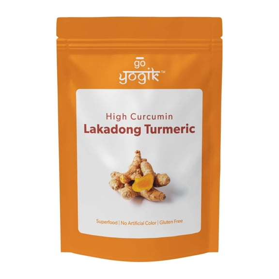 Go-Yogik Lakadong Turmeric Powder-8oz/225g | >9% Curcumin - Lab Tested | Organic by nature