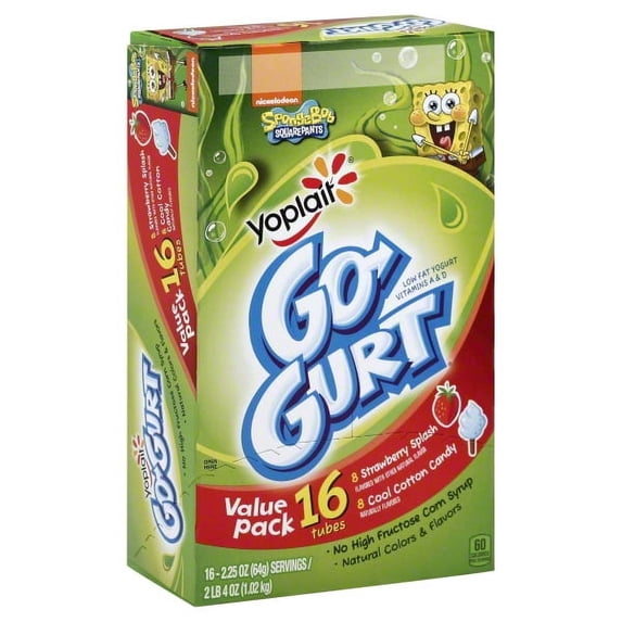 General Mills Yoplait Go-Gurt Yogurt, 16 ea