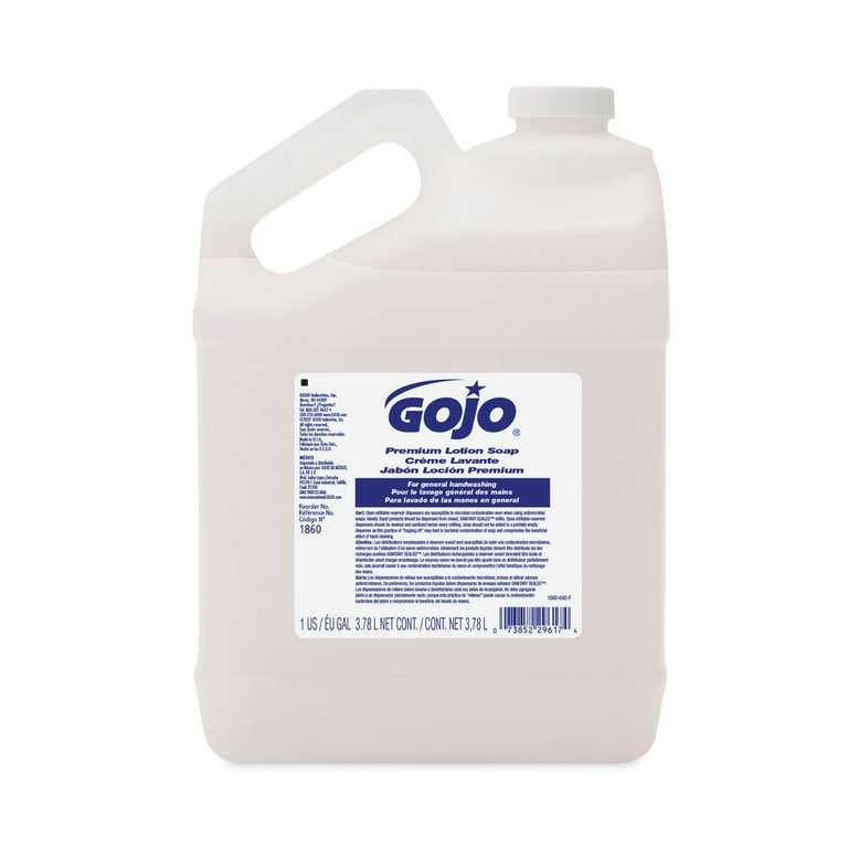 White Premium Lotion Soap, Waterfall Scent, 1 gal Refill, 4/Carton White Premium Lotion Soap, Waterfall Scent, 1 gal Refill, 4/Carton