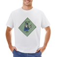 thumbnail image 1 of Go to Jail Square Men’s Graphic T-shirt Vintage Short Sleeve Sport Tee White 3XL, 1 of 2