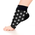thumbnail image 1 of Go2 Compression Ankle Socks Plantar Fasciitis Foot Heel & Arch Support (Polka Dot L, 1 Pair), 1 of 5