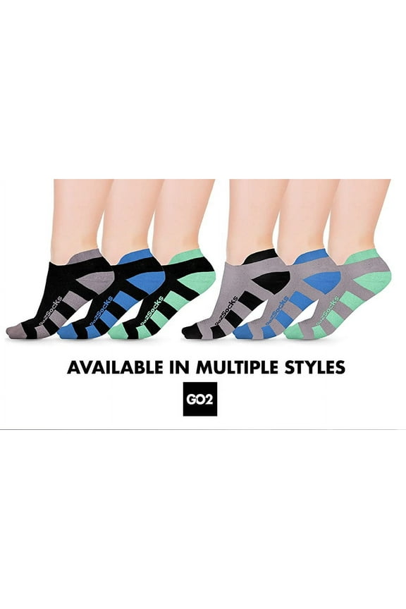 Compression Running Socks 3Pack | Athletic Low Cut Show Ankle Unisex Socks | Heel Foot Pain Relief | Arch Support, Anti-Blisters | Silver Dry-Stat (3Pk GrayBlack, L)