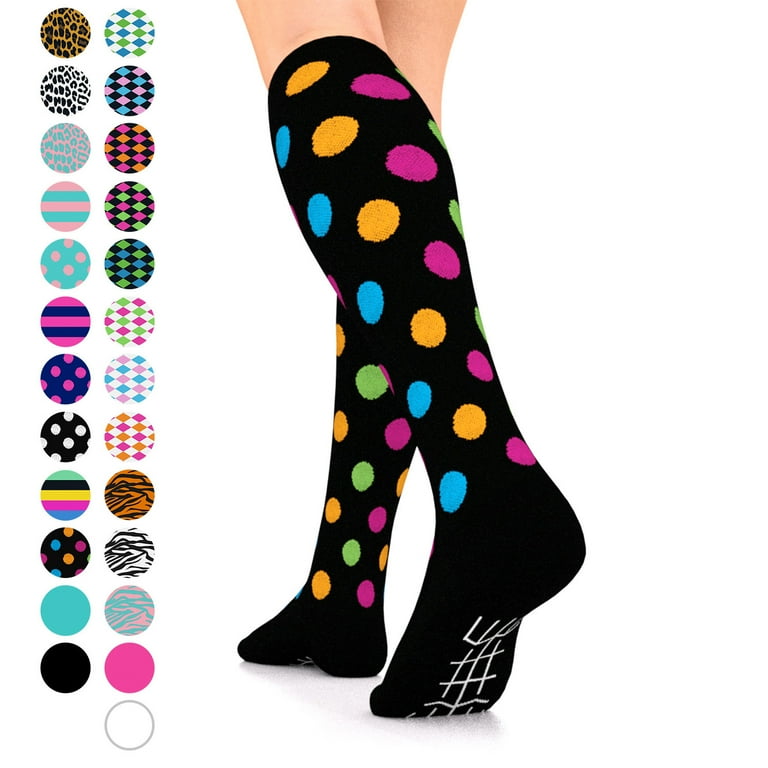 Go2 Fashion Compression Socks for Men & Women 15-20 mmHg Athletic Running  Socks for Nurses Travel Medical Graduated Nursing Compression Stocking  Sport