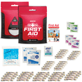 thumbnail image 1 of Go2Kits First Aid Kit Featuring Assorted Bandages, Wipes, Instant Ice Pack and First Aid Basics in Compact Reusable Kit USA Made RX399 (1 Pack), 1 of 6