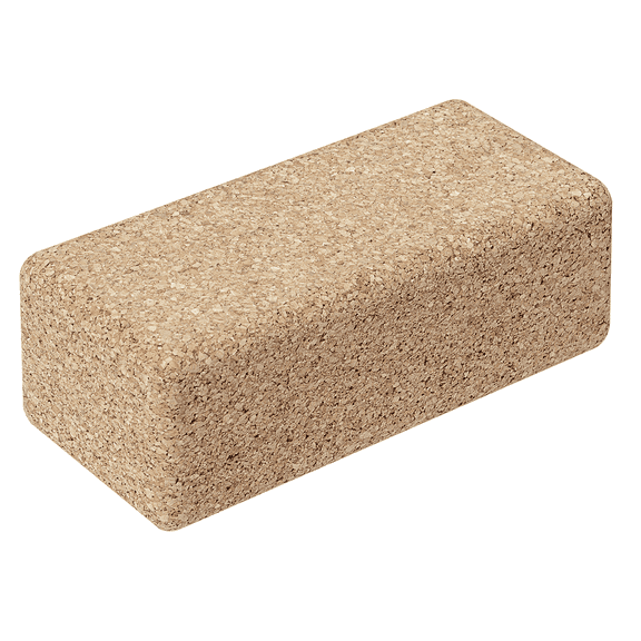 Go4Cork Cork Yoga Block for Yoga, Pilates & Meditation | Non-Slip, Non-Toxic, Sustainable, Lightweight Yoga Block, 9" x 6" x 4", (Natural Cork)