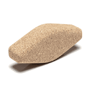 Go4Cork Cork Yoga Egg Block - Oval | 11 x 4 x 3" | Unique Shape for Comfort Grip | Non-Toxic, Alternative To Foam | Odorless, Soft, Non-Slip Wedge | Sustainable & Eco Yogi Gift