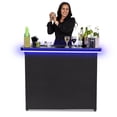 thumbnail image 1 of GoBar PRO LED Commercial Grade Portable Bar Table with Multi-Color Lights - 47.5 x 19 x 38 Inches Assembled, 1 of 6
