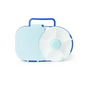 GoBe Kids Bento Style Lunch Box with Snack Spinner Flip - Divided Lunch Container with 6 Compartments, Sandwich Tray and Fruit Storage, For School Lunch and Travel
