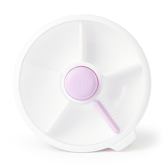 GoBe Kids Snack Container Snack Spinner (Large) - Reusable Bento Style Divided Snack Containers for Lunch, Travel, On The Go