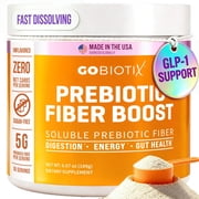 GoBiotix Fiber Supplement Prebiotic Powder for Digestive Health, Sugar-Free, 35 Servings, Organic Fiber Powder