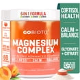thumbnail image 1 of GoBiotix Magnesium Complex Powder with Magnesium Glycinate & Citrate, Peach Tea Flavor, 60 Servings, 1 of 9