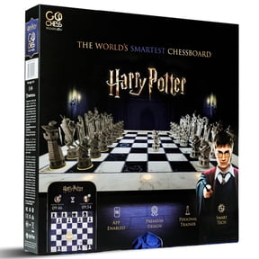 GoChess: Mini Wizard - Harry Potter - Electronic Chess Game Set, Light Coaching, Elegant Film Replica, Play vs App Smart Board, Online, Face-To Face