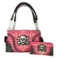 thumbnail image 1 of GoCowgirl Women's Skull Bones Skeleton Purse Handbag with Matching Wallet in 6 Colors, 1 of 6