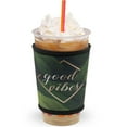 thumbnail image 1 of GoCuff Reusable Hot and Iced Coffee Insulator Sleeve Neoprene Holder - Good Vibes - Medium, 1 of 7