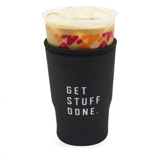 GoCuff Reusable Iced Coffee Cup Insulator Sleeve with Handle for Bever –  Spotted Moon
