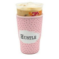 GoCuff Reusable Iced Coffee Insulator Sleeve Neoprene Holder - Hustle - Large