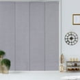 thumbnail image 1 of GoDear Design Adjustable Sliding Panel Track Blind 45.8"- 86" W x 96" H, Vertical Blinds Cordless, Semi-sheer, Twilight Ashes, 1 of 12