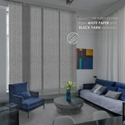 GoDear Design Adjustable Sliding Panel Track Blind 45.8- 86 W x 96 H, Vertical Blinds, Room Darkening, Munich Castle