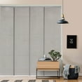 thumbnail image 1 of GoDear Design Adjustable Sliding Panel Track Blind 45.8"- 86" W x 96" H, Vertical Blinds, Semi-sheer, Ivory Dawn, 1 of 10