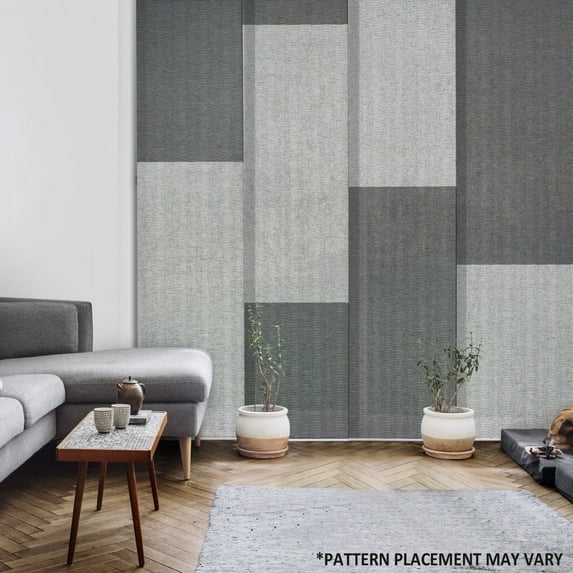 GoDear Design Polyester Vertical Blinds, Manhattan Mist, 86" x 96"