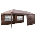 thumbnail image 1 of GoDecor 10'x 20' Pop up Canopy Party Tent Outdoor Folding Shade 4 Sides Coffee, 1 of 7