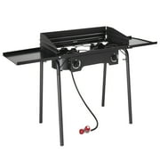GoDecor 2 Burner 150000 BTU Propane Cooker Outdoor Camping Stove w/Side Shelves