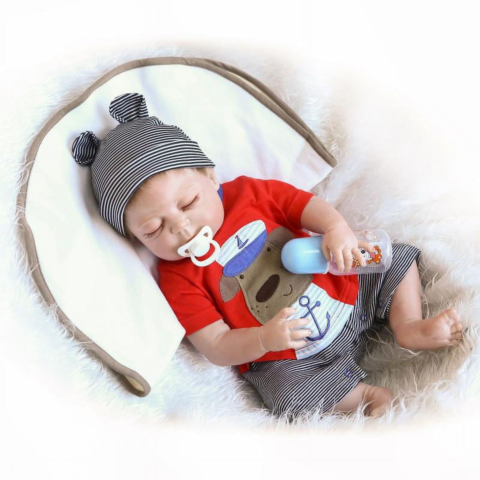 Bebes reborn menino NPK 23 Full silicone reborn baby boy dolls