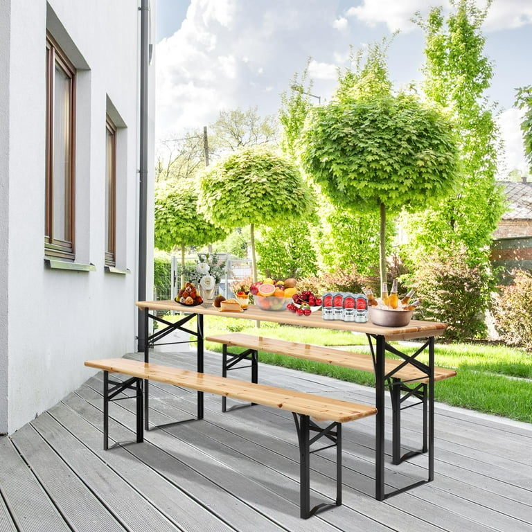 Beer garden table and benches hotsell