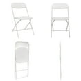 thumbnail image 1 of GoDecor 4 Pack Folding Camping Chairs Plastic Wedding Chairs, Comforatble Event Chair, Foldable Chairs, White, 1 of 7