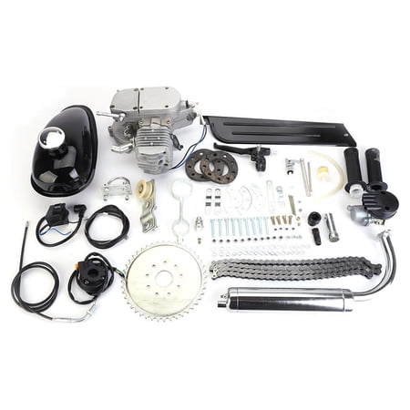 GoDecor 80cc Bicycle Engine Kit 2-Stroke, Silver