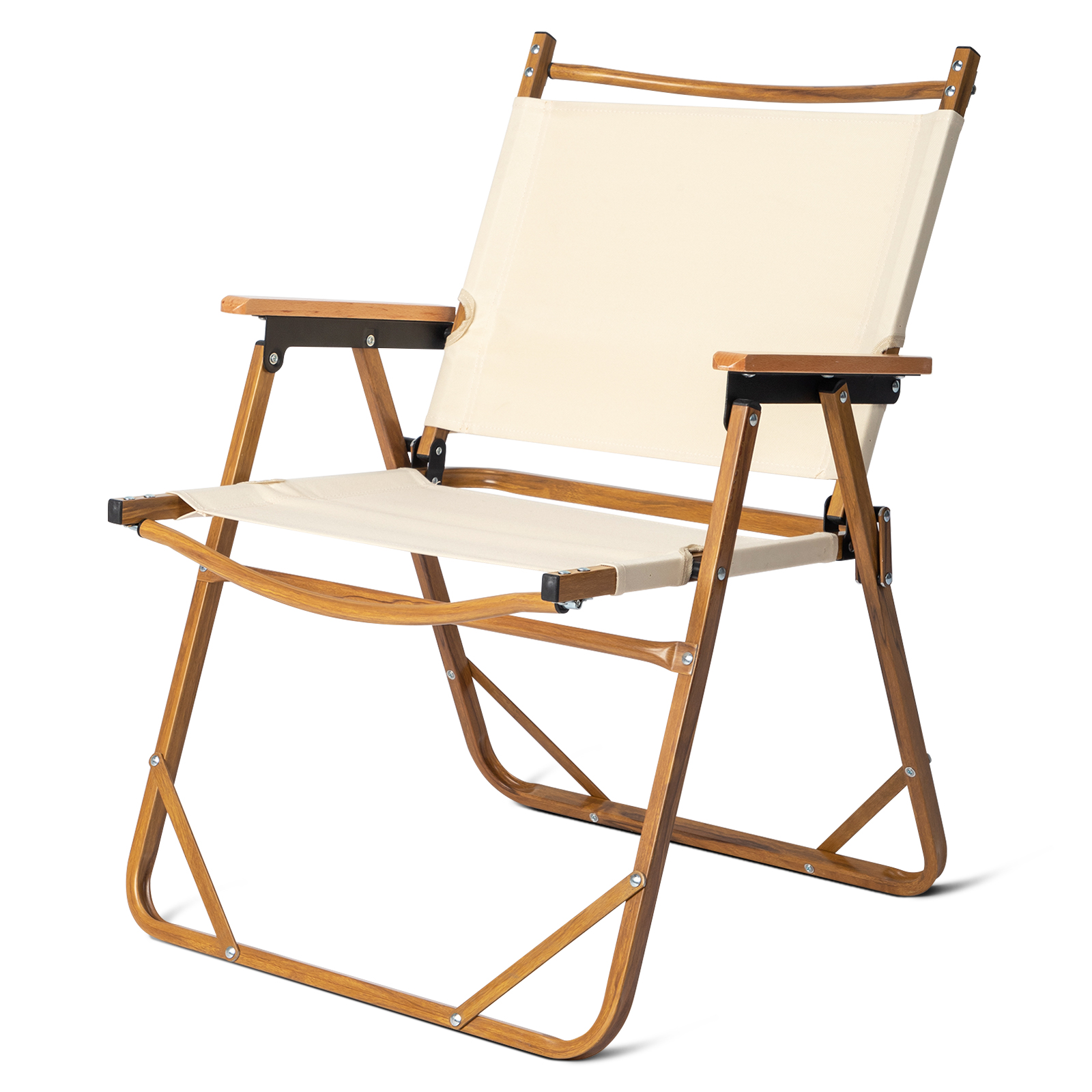 GoDecor Camping Chair Aluminum with Versatile Sports Chair, Outdoor Chair & Lawn Chair Beige - image 1 of 7