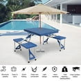 thumbnail image 1 of GoDecor Camping Table, Blue, 1 of 12